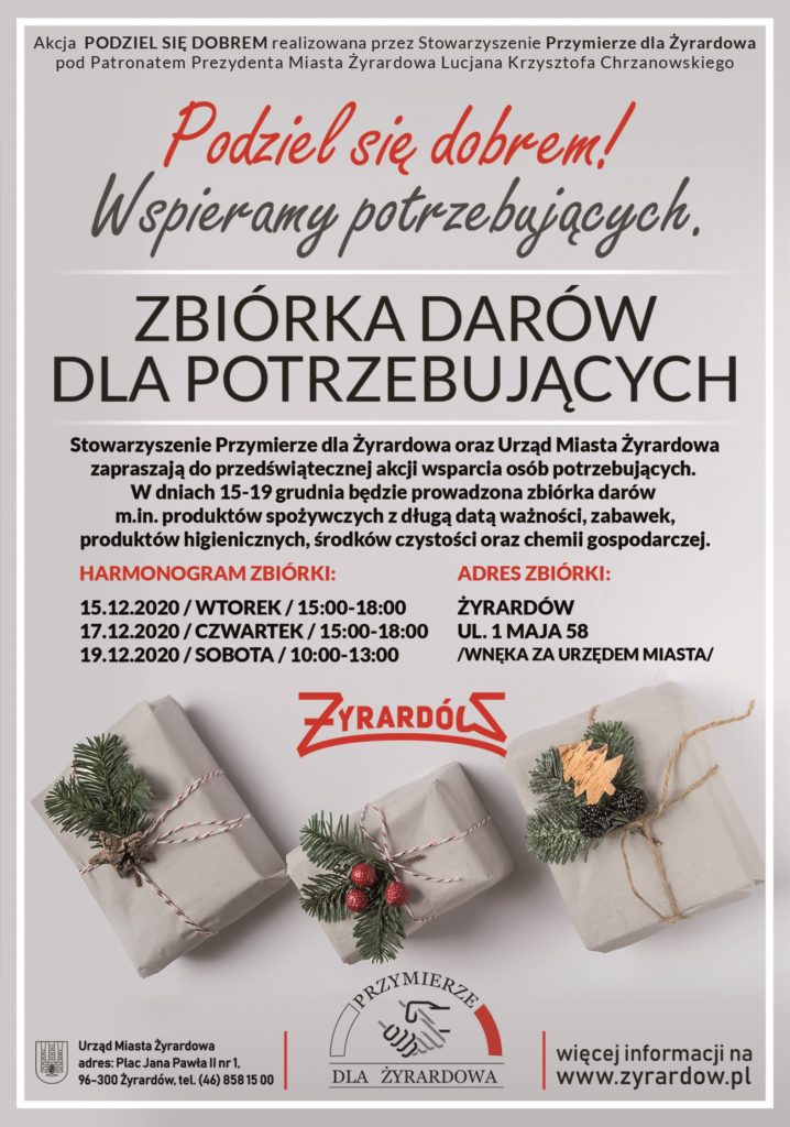 plakat akcji podziel się dobrem