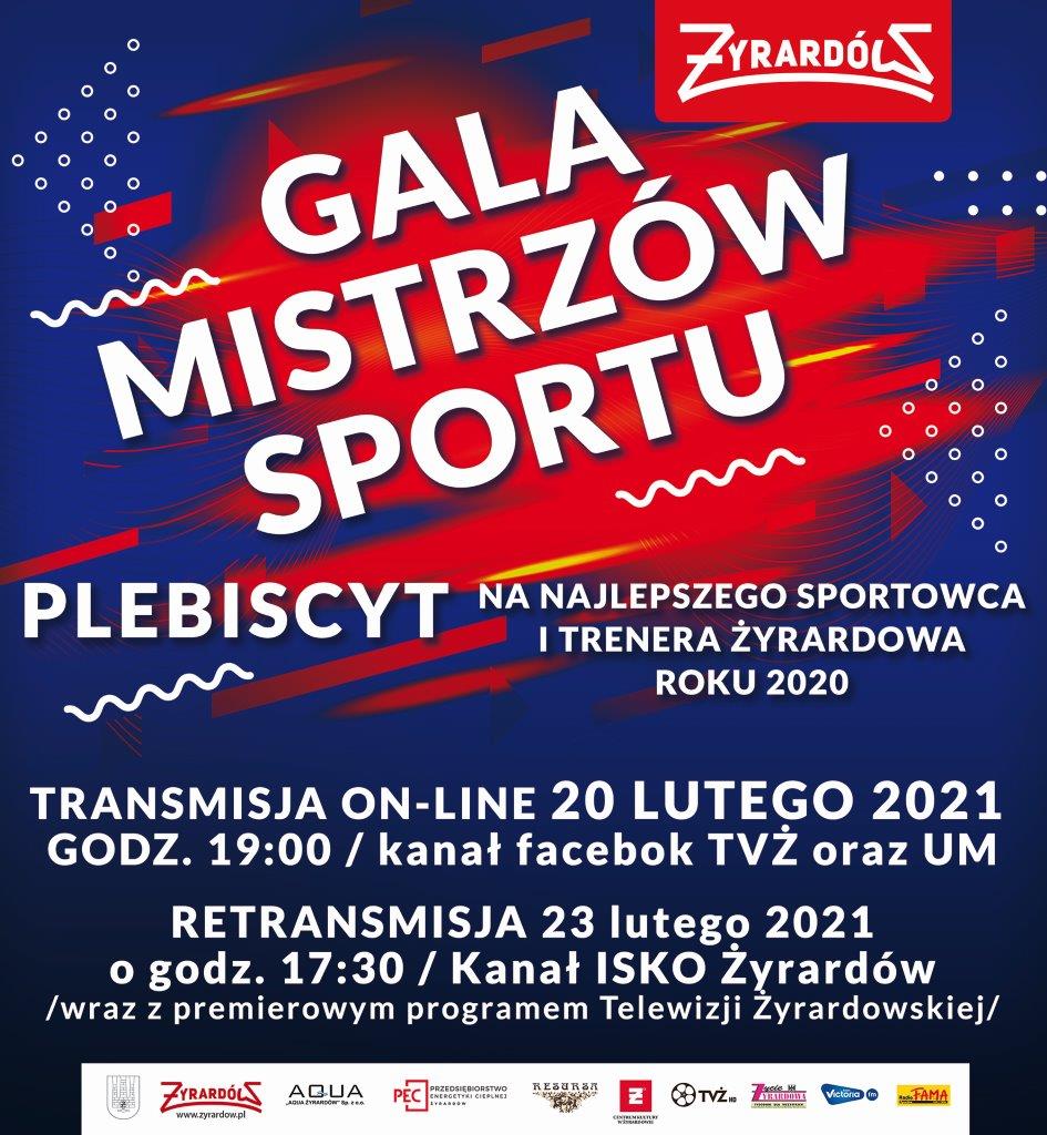 plakat promujący galę Najlepszego Sportowca i Trenera 2020