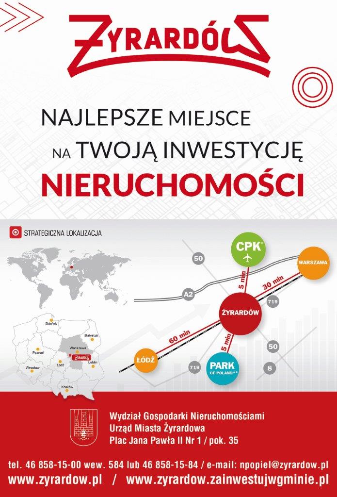 grafika promująca ofertę inwestycyjna miasta